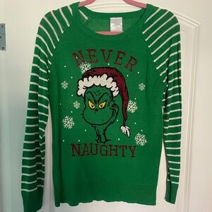 Never naughty grinch sweater